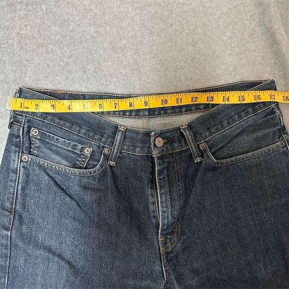 Levi's 514 Men's Straight Leg Dark Blue Jeans Size 34x30 See measurements - Picture 5 of 16
